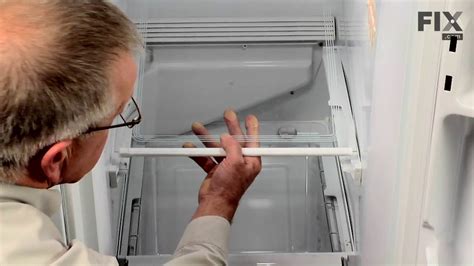 sagging metal bracket shelf refrigerator|refrigerator shelving repair.